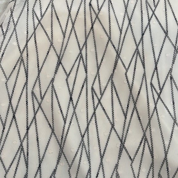 She + Sky dress white sheer lines Spagetti adjustable strap new never worn - Picture 2 of 8